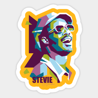 Stevie Wonder Popart Sticker